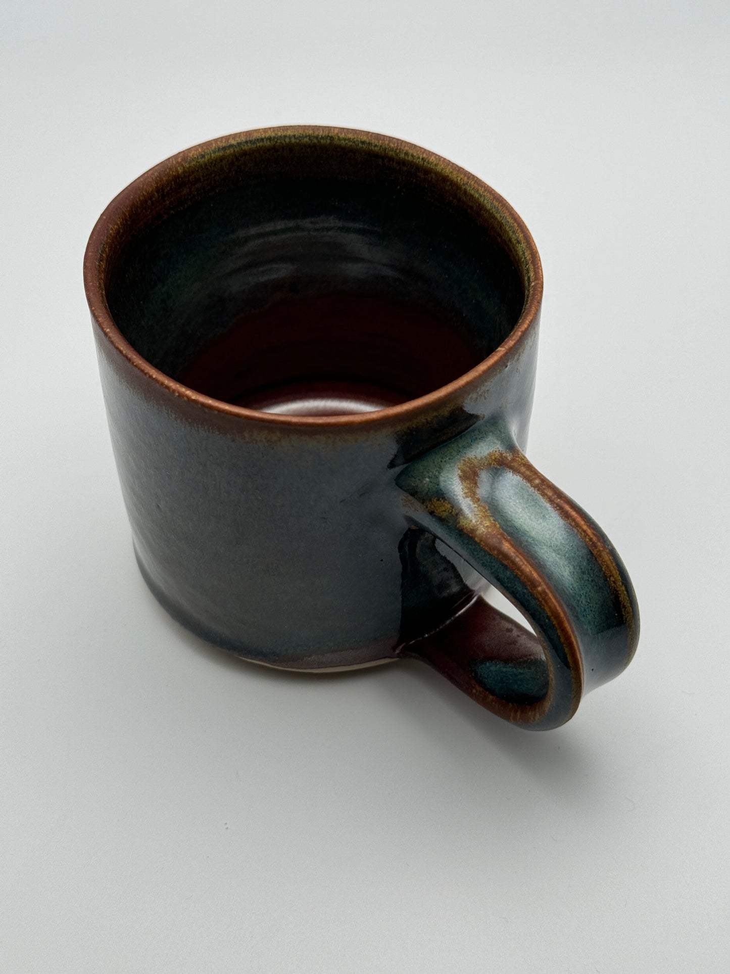 Angular glaucous copper mug