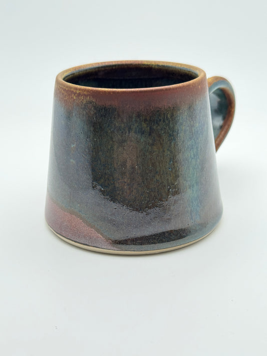 Angular glaucous copper mug