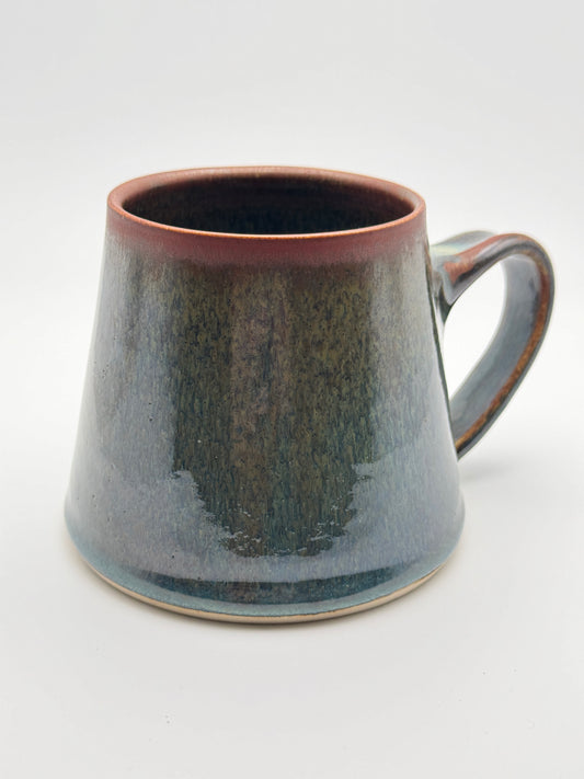 Angular glaucous copper mug