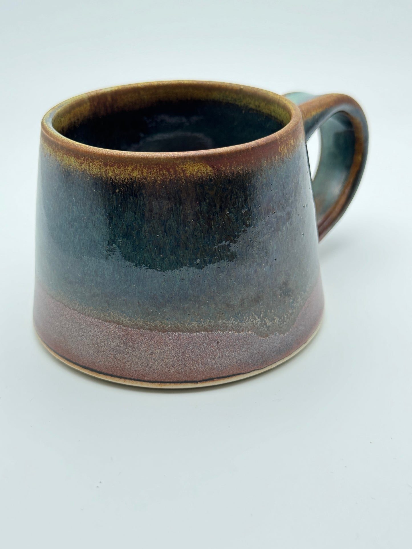 Angular glaucous copper mug