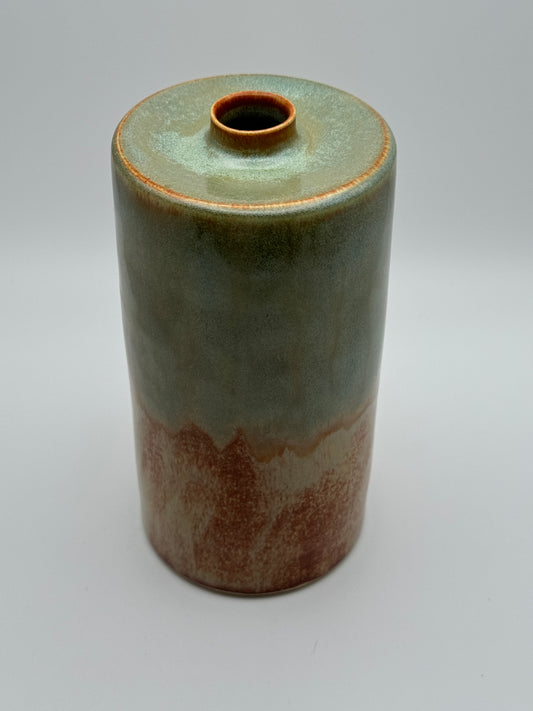 Narrow necked cylindrical vase