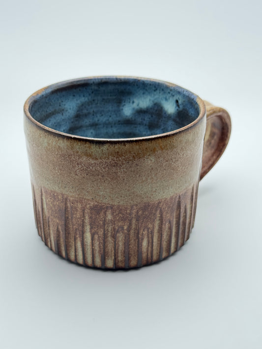 Carved chai mug