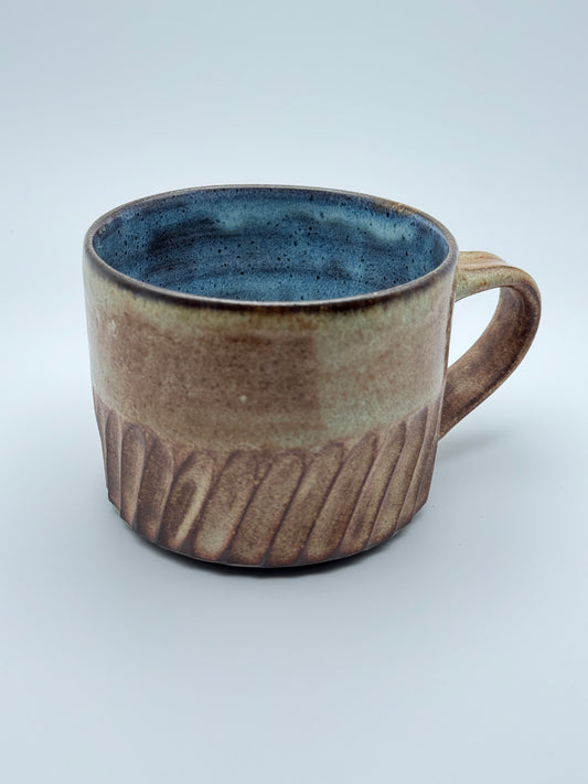 Carved chai mug