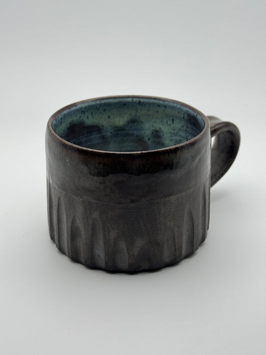 Carved açai mug