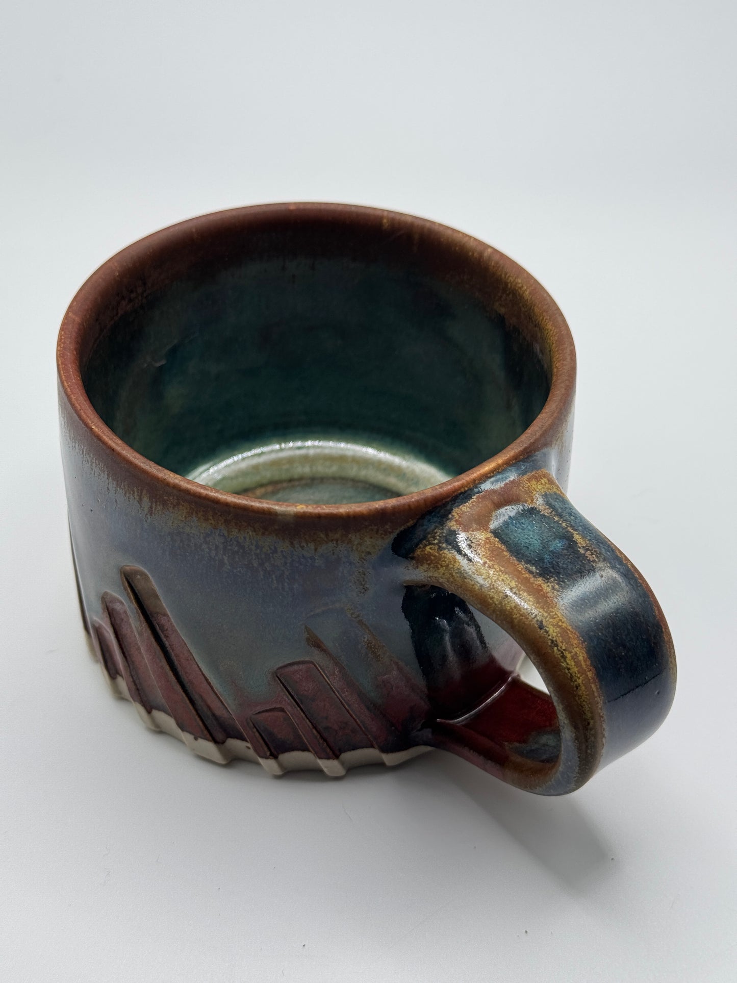 Glaucous copper mug